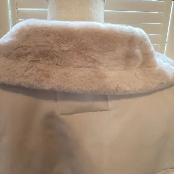 BLANK NYC NEW FAUX FUR MOTO JACKET LARGE
